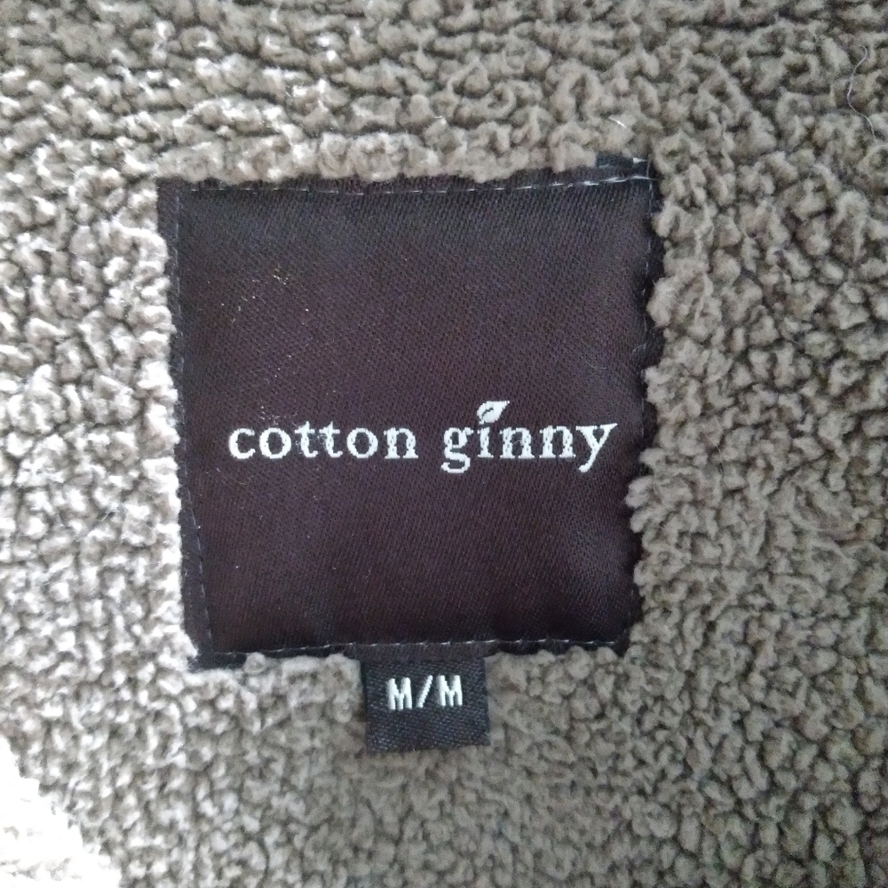 cotton ginny sherpa faux suede shacket - Picture 5 of 9